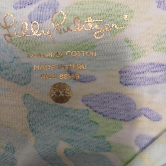 Lilly Pulitzer Blue and Green Floral Dress - Picture 2 of 7